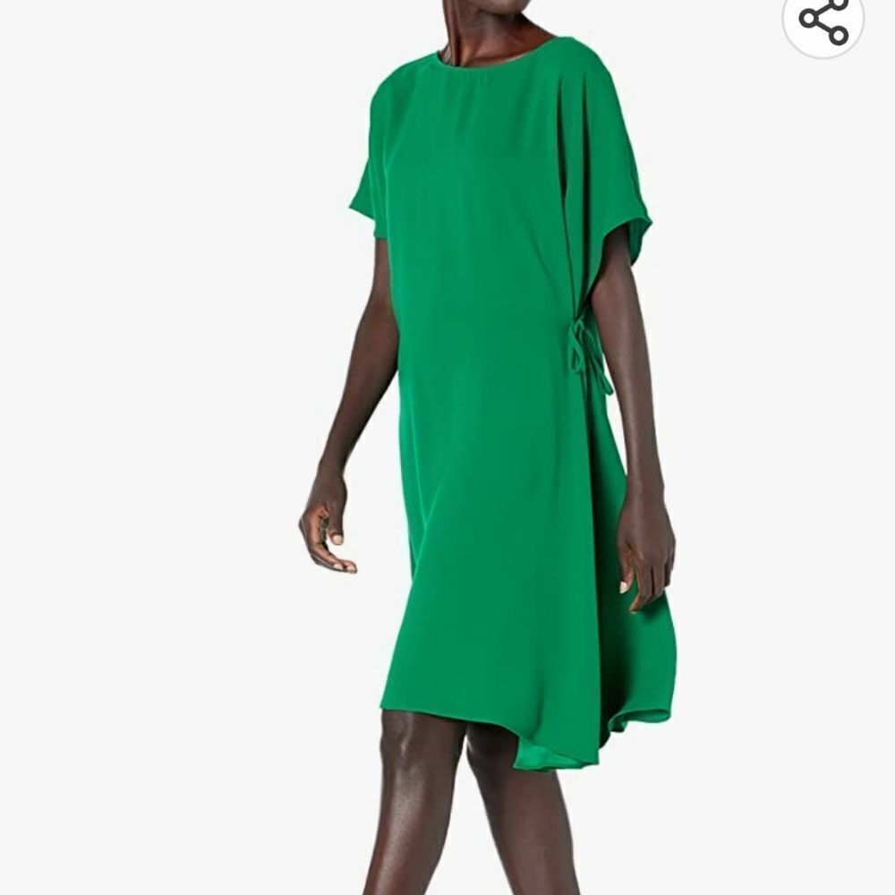 Trina Turk Women's Draped Tie‎ Dress in Emerald Size XS
